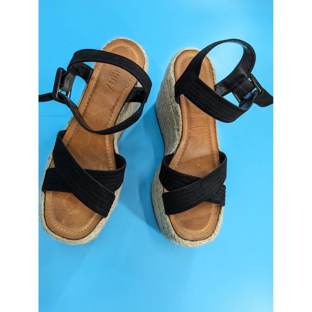Schutz Bliese‎ Nubuck Platform sandal New without box $158 - Picture 5 of 10